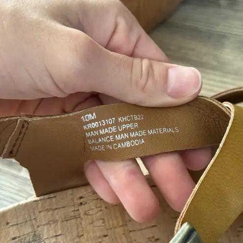 Kork-Ease Korks Nova Comfort Wedge Sandals Mustard Yellow Women’s 10M