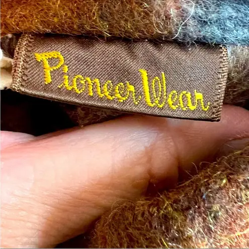 Pioneer Wear Vintage 70s Western Waterproof Poncho Cape Reversible Equestrian