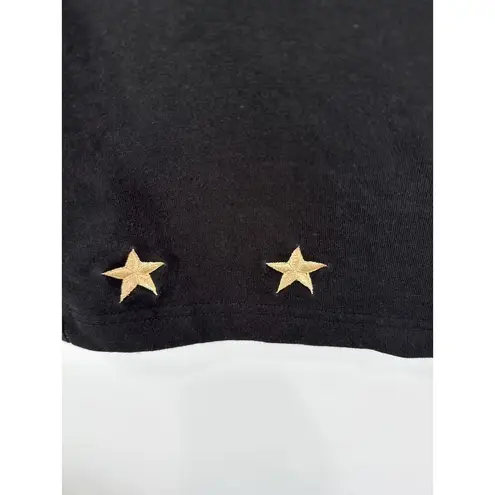 Quacker Factory Womens Star Embellished Top and Skirt Set Size M Black Nautical Size M