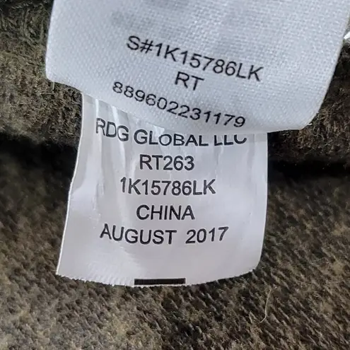 Cloud Chaser Sweater Dress Womens 2X Brown Olive Seamed A-line Pull On Midi