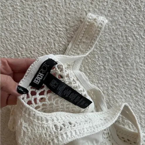 Beach Riot NWT Elliot Crochet White Bikini Set L