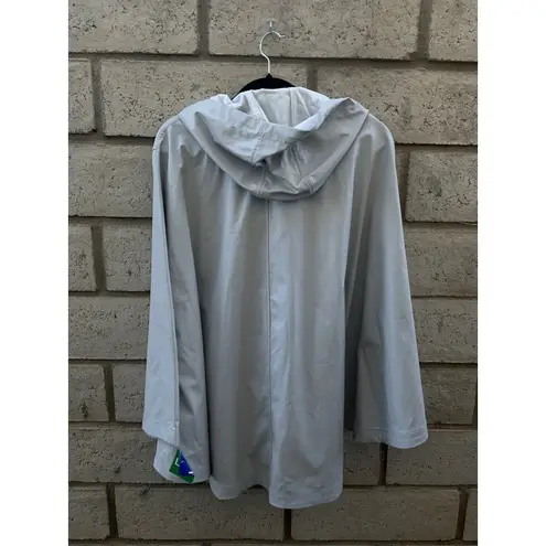 32° Heat 32 Degrees Cool Women Lightweight Hooded Poncho Jacket Rain Outerwear L XL