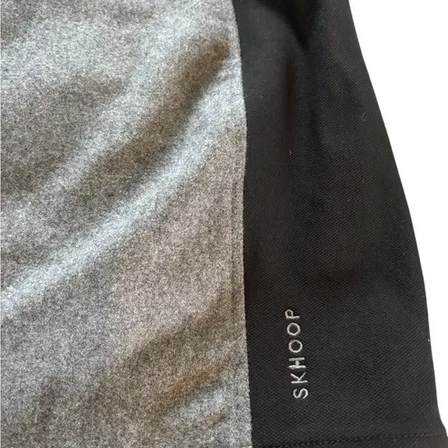 Skhoop Mini Skirt Sz S Side Zip Grey Wool Blend Outdoors Activewear New Sporty Black