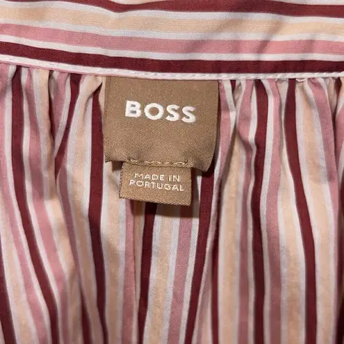 Hugo Boss Boss by Bateco Stripe Blouse Women’s SZ 6 NWOT