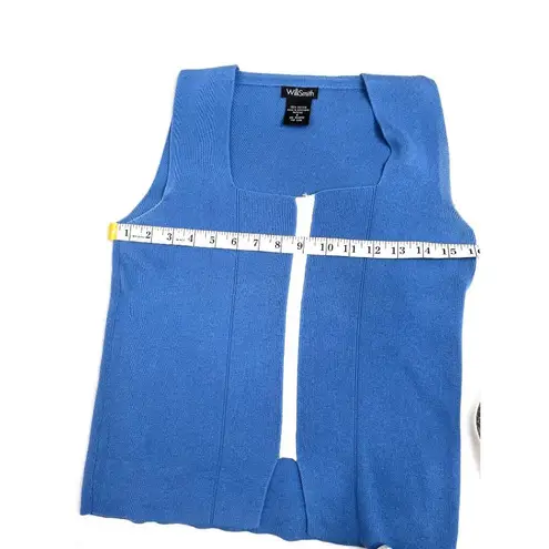 Willi Smith Blue Small Sleeveless Top 85j