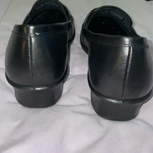 Ecco Black Leather Loafers