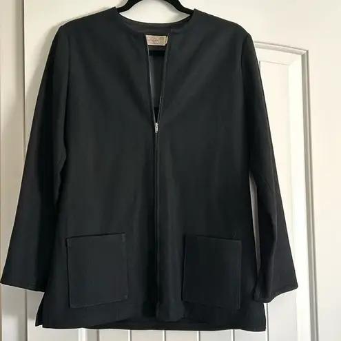 Pendleton Young Women’s Black Full zip LS Single Layer Jacket Blazer Sz 9/10