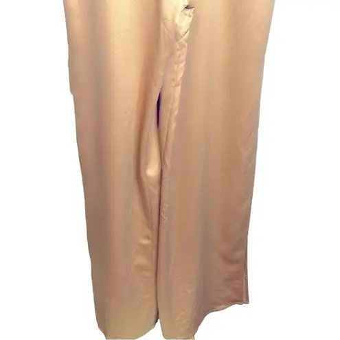 House of Harlow X Revolve Hunter Jumpsuit Camel NWT Size Small 100% Polyester Gold
