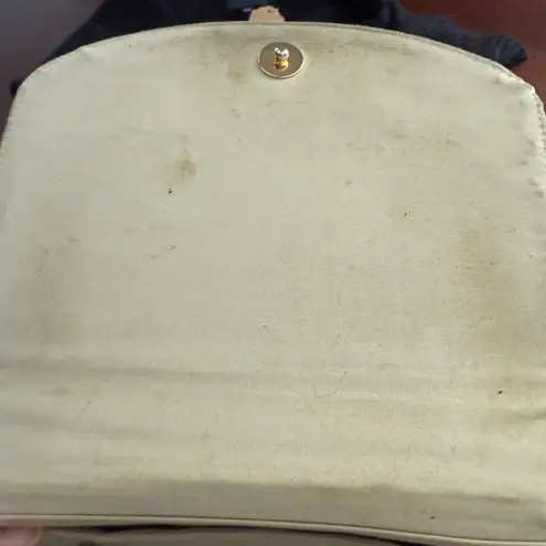 Vintage Faux Snakeskin Crossbody Purse Yellow