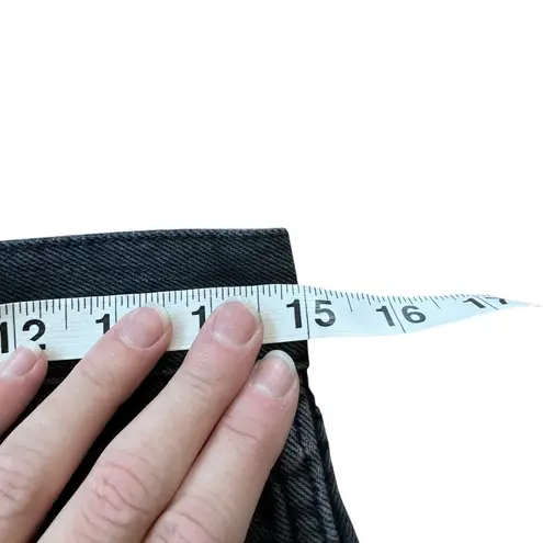 RE/DONE High Rise Loose Jean Washed Black with Rips