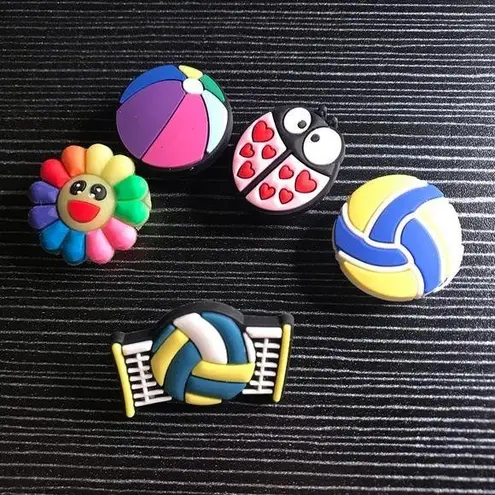 Girly & Volleyball Themed Croc Charms *Bundle 3 Save 20%* Pink