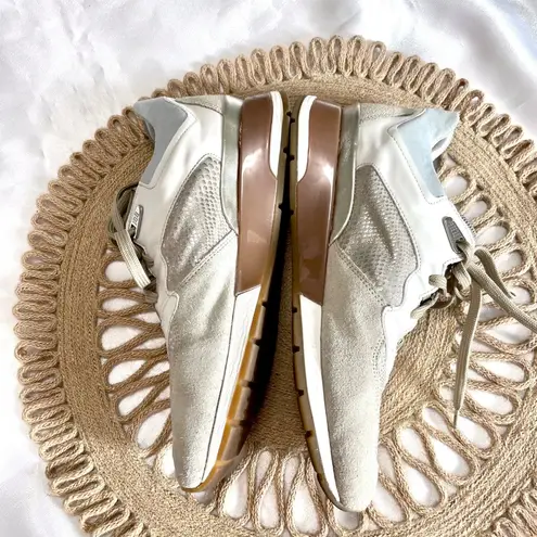 Geox Grey Snakeskin Silver Metallic Low