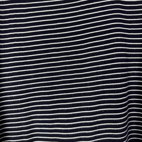 Olivia Rae Black White Stripe Side Tie Short Sleeve T-Shirt S