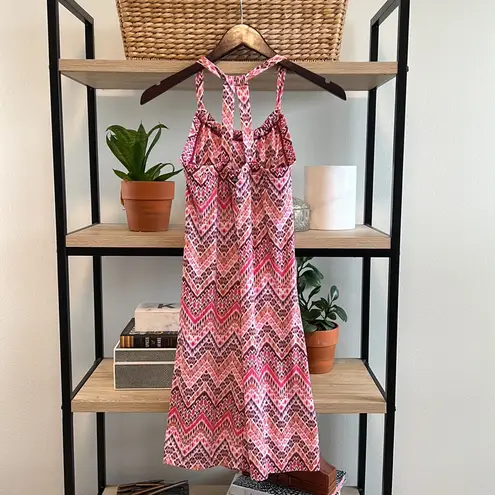 prAna Quinn Southwestern Ikat Chevron Print Cali Athletic Active Wear Dress, S