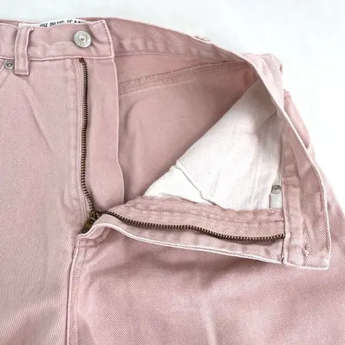 Gloria Vanderbilt Vintage Baby Pink Pastel High Rise Jean Shorts Retro Denim 12