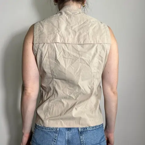 Orvis  Tan Utility Zip Up Vest Size Small - Image 5