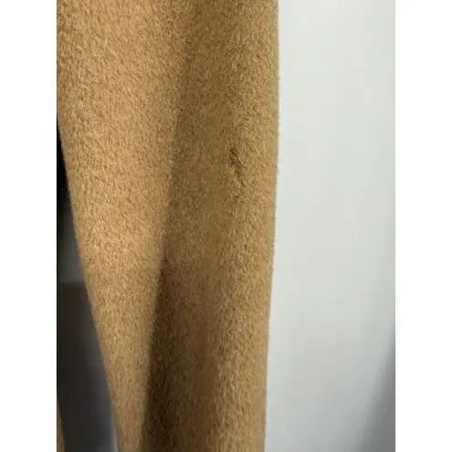 Brooks Brothers Camel Hair Coat Women's 0P Tan Button Front Long Overcoat - Image 9