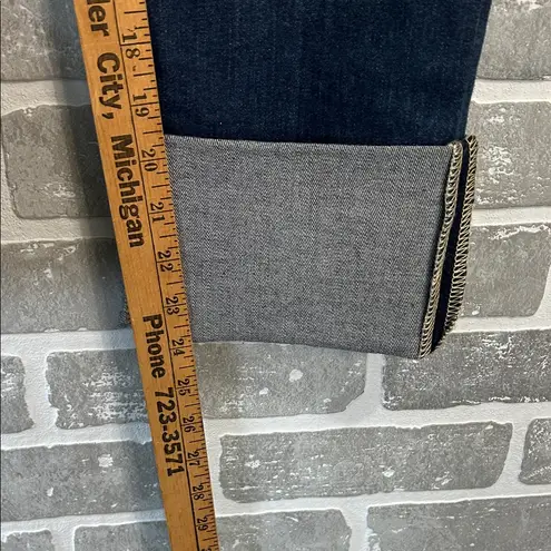 Judy Blue Dark Blue Distressed Straight Leg Jeans Womens Size 7/28 NWOT