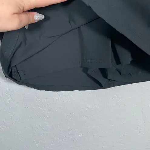 Royal Robbins Women 4 Black Discovery Skort Skirt Stretch Lined Hiking Gorpcore