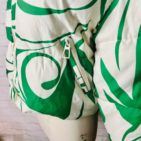 Boutique Geo Print Puffer Jacket