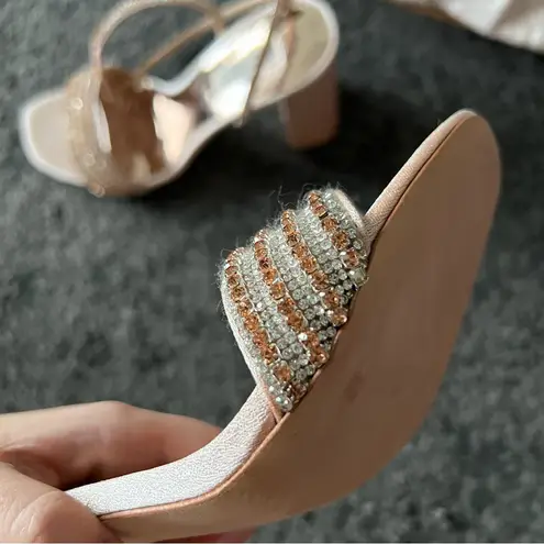 Badgley Mischka Becca rhinestone jeweled sandals