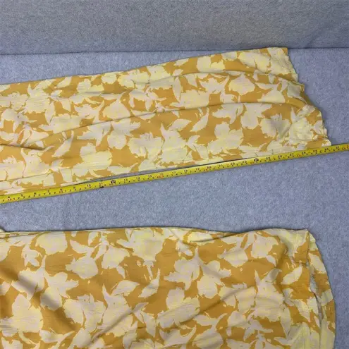 The Normal Brand Women's Pleated Yellow Floral Wide