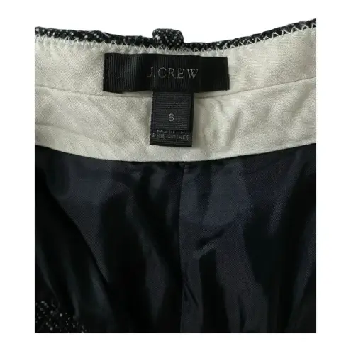 J.Crew  tapered cropped black-and-white‎ pants size 6