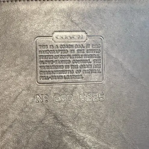 Coach Vintage  5225 Black Leather Document Laptop Portfolio Brief Case USA 1995