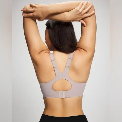 Soma Women's Front-Zip High Impact Sports Bra - Silver Taupe Size 40DDD