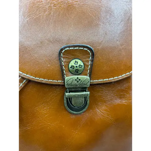 Patricia Nash Leather Backpack Drawstring Purse Bookbag Boho Western Classic