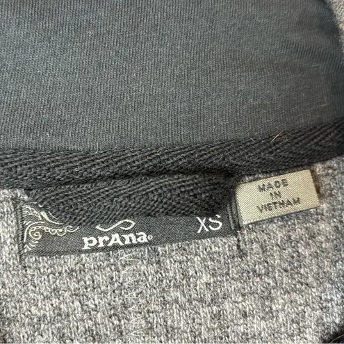 prAna Josette Woman’s Warm Wool Blend Neutral Gray and Black Tunic Sweater Sz XS