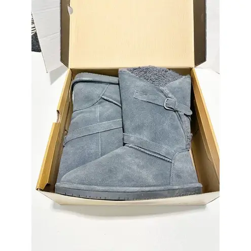 BEARPAW  Womens Tatum Solids Mid Calf Boots‎ Charcoal Gray Size 10M - Image 9
