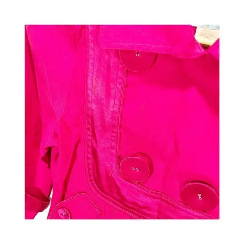 Guess by Marciano Marciano for GUESS Hot Pink Cropped Blazer Jacket  Size 0 Long Sleeved Business