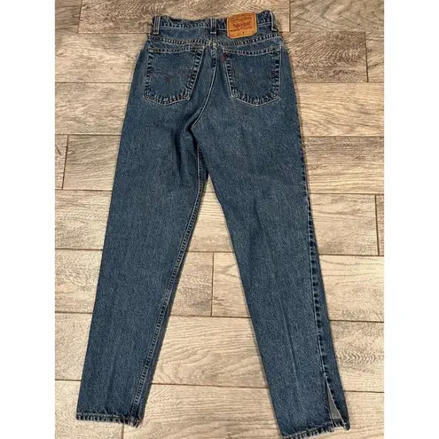 Levi's Levi Strauss 512 Slim Fit Womens size 11 Tapered Leg USA Vintage Split Hem 