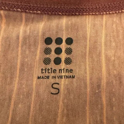 Title Nine Hiolani T-Shirt Dress Size Small Mizikuru Print Short Sleeve Pockets