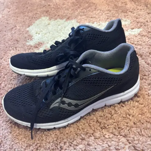 Saucony Shoes Womens 9 Grid Ideal Running Sneakers Black Mesh Logo S15269-20