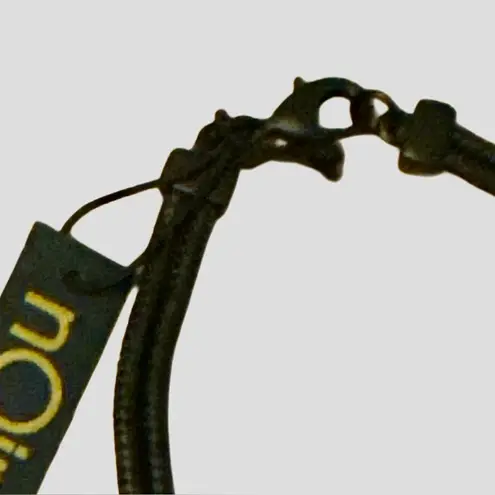 NWT nOir NYC Layered Black & Cubic Zirconia Choker Silver