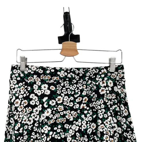 Boden USA Boden Mini Skirt Jersey Floral Pull-on Black White Size US 8R