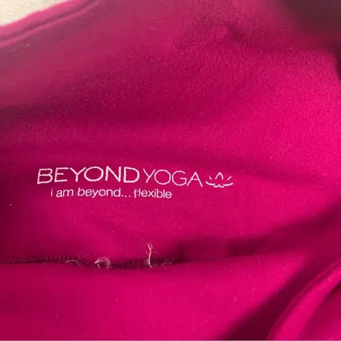 Beyond Yoga women's small pink leggings full length athletic magenta