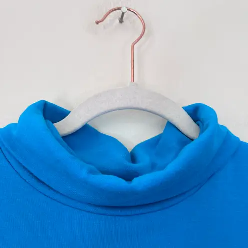 Beyond Yoga All Time Funnel Neck Cropped Pullover Sweatshirt Blue Glow