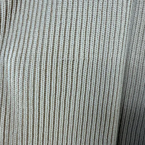 Escada Merino Wool V Neck Sweater in Tan Size Large