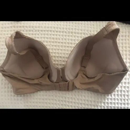 Olga Cloud 9 Underwire Full Coverage Lace Trim Bra 42D Nude Sexy Comfy Diva Tan Size 42 D