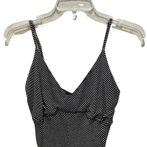 Red Haute Striped Maxi Dress Black and White Size XS