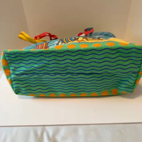 Crazy Bags Beach Zippered Tote NWT Tropical Medium Blue