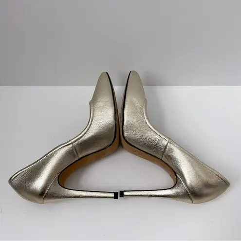 IRO Stiletto Heels Size 36 Paris Designer gold metallic buttery leather