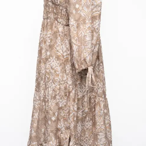 cupio V Neck Smocked Dress