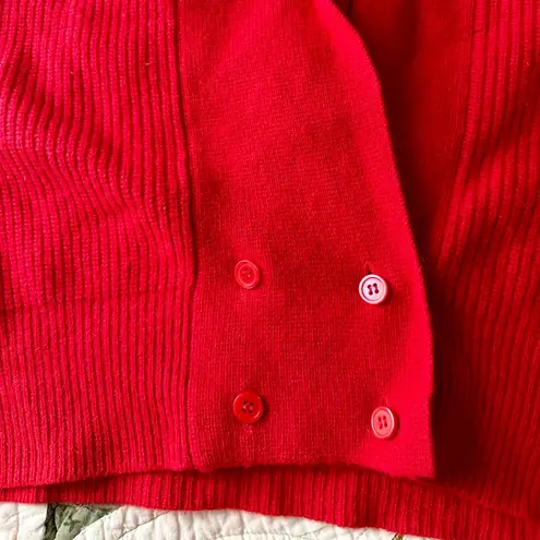 JH Collectibles red vintage 80s sleeveless angora and lambswool sweater vest Size M