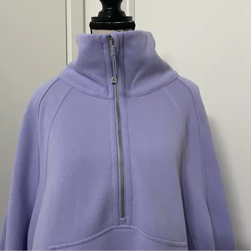 Lululemon Scuba Oversized Funnel - Neck Half Zip - Lilac Smoke