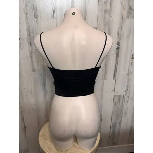 Love In Live in the Moment Black Ruched Cami Top Women’s Size M