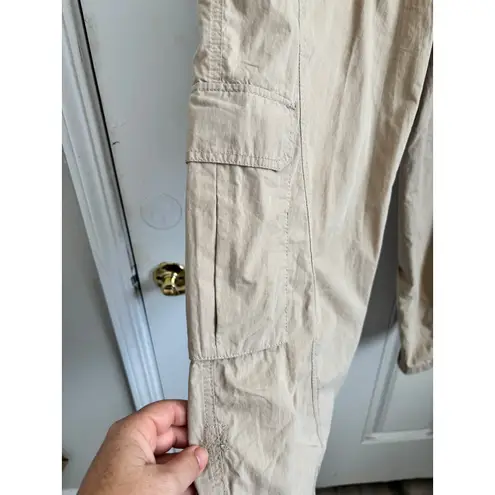 Free People Movement Mesmerize me cargo utility pants in taupe size Large Tan